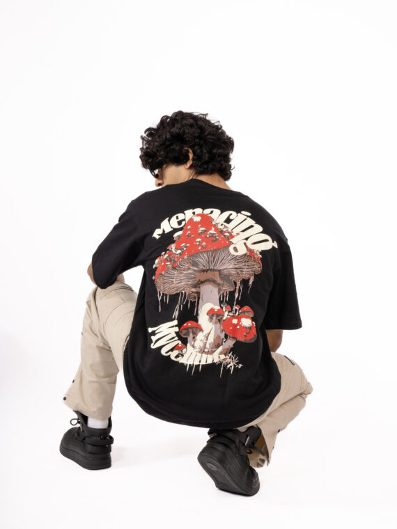 MUSHROOM T-SHIRT BLACK
